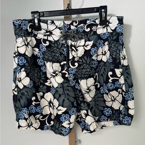 Birdwell Beach Britches Men’s Estimated Size‎ Small Swim Trunks Hawaiian Print
